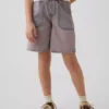 Kinderkorte broeken met lage taille en lang model