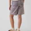 Kinderkorte broeken met lage taille en lang model