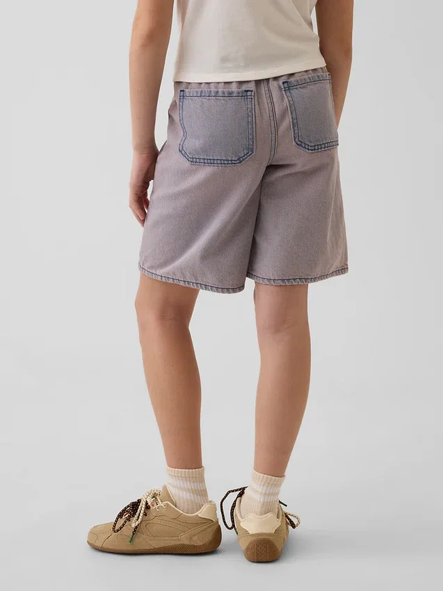 Kinderkorte broeken met lage taille en lang model