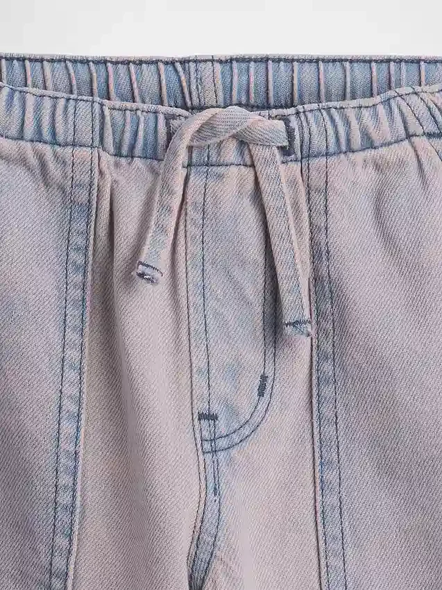 Kinderkorte broeken met lage taille en lang model