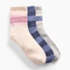 Kinderkorte sokken met kleurblokstrepen (3-pack)