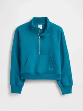 Kinderpullover met halve rits van Vintagesoft