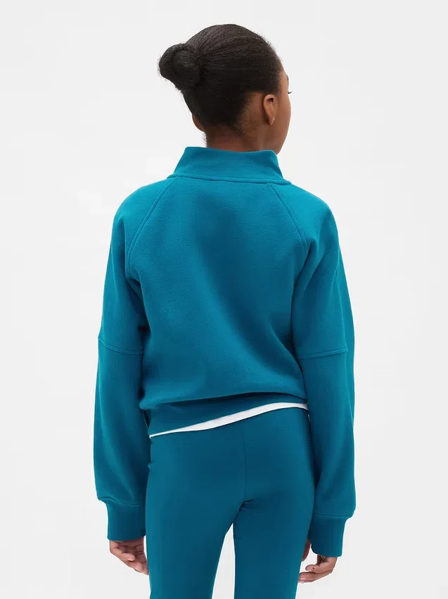 Kinderpullover met halve rits van Vintagesoft