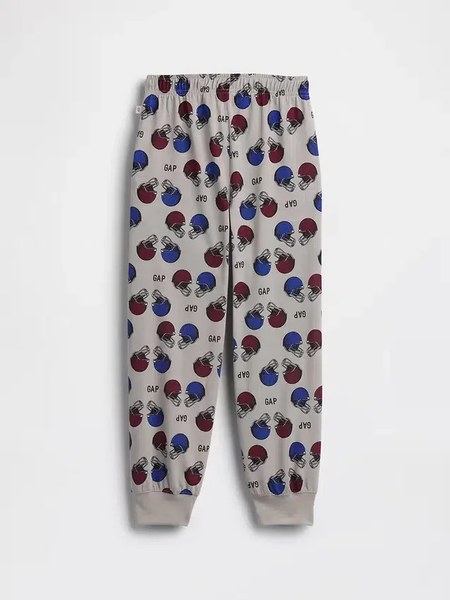 Kinderpyjama-joggingbroek met gerecycled voetbal-logo