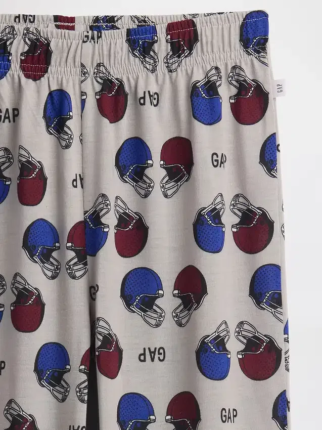 Kinderpyjama-joggingbroek met gerecycled voetbal-logo