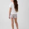 Kinderpyjama-set met geribde korte broek van gerecycled materiaal met Winnie de Poeh