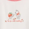 Kinderpyjama-set met geribde korte broek van gerecycled materiaal met Winnie de Poeh
