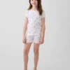 Kinderpyjama-set met Winnie de Poeh van biologisch geborsteld katoen met korte broeken
