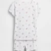 Kinderpyjama-set met Winnie de Poeh van biologisch geborsteld katoen met korte broeken
