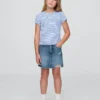 Kinderrok van denim met hoge taille