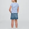 Kinderrok van denim met hoge taille