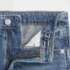 Kinderrok van denim met hoge taille