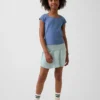 Kinderrokje met omgeslagen tailleband