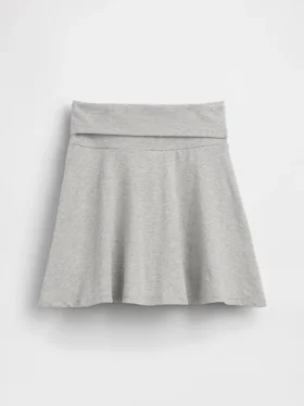 Kinderrokje met omgeslagen tailleband