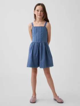 Kinderromper met kanten rand