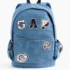 Kinderrugzak van denim met logopatch
