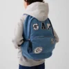Kinderrugzak van denim met logopatch