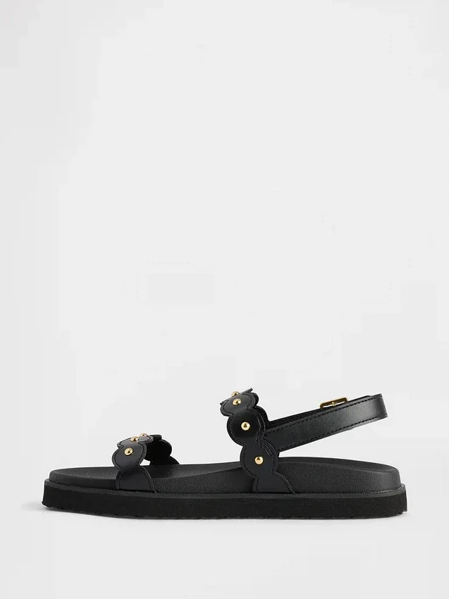 Kinderslingback-sandalen met studs