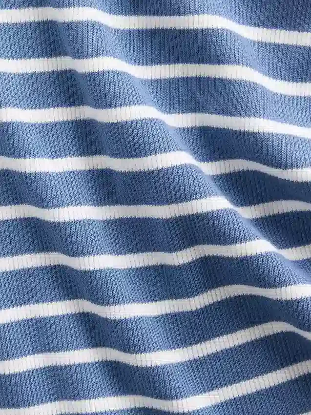 Kindertanktop met ronde hals en ribboord