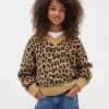 Kindertrui met boxy pasvorm en V-hals