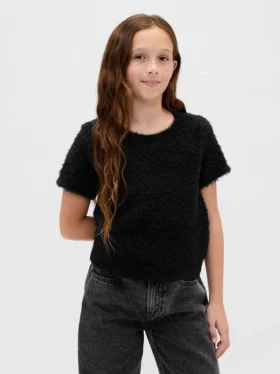 Kindertrui met 'eyelash'-effect