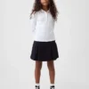 Kinderuniform: geplooide kaki skort