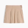 Kinderuniform: geplooide kaki skort