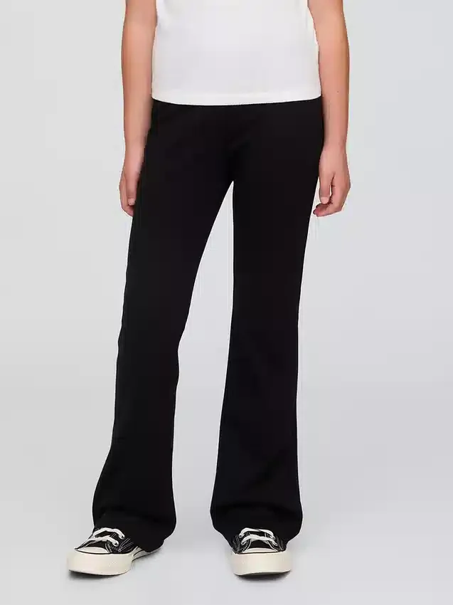 Kinderuniform: Ponte-broek met lichte uitlopende pijpen