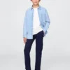 Kinderuniform: rechte stretch-kaki broek