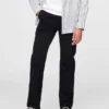 Kinderuniform: rechte stretch-kaki broek