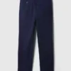 Kinderuniform: rechte stretch-kaki broek