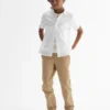 Kinderuniform: rechte stretch-kaki broek