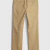 Kinderuniform: rechte stretch-kaki broek