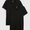 Klassiek T-shirt met V-hals (set van 2)