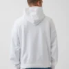 Koop de blauwe, zware hoodie van French Terry met logo