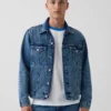Koop het blauwe Relaxed Icon-spijkerjasje