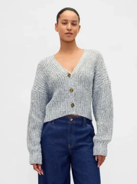 Kort vest van katoenmix