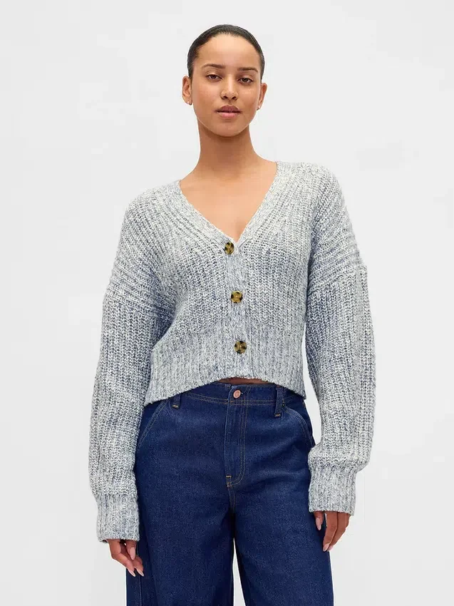 Kort vest van katoenmix