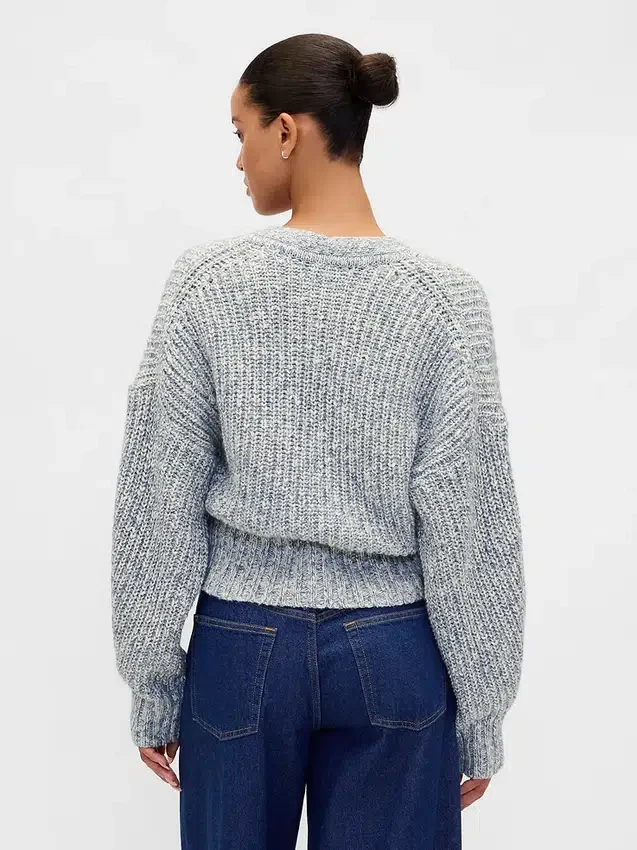 Kort vest van katoenmix