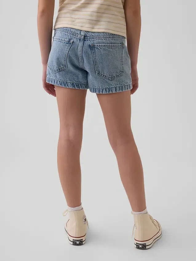 Korte broeken met lage taille en ruime pijpen voor kinderen
