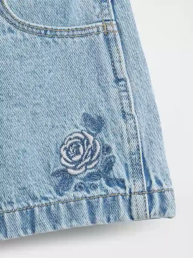 Korte broeken met lage taille en ruime pijpen voor kinderen
