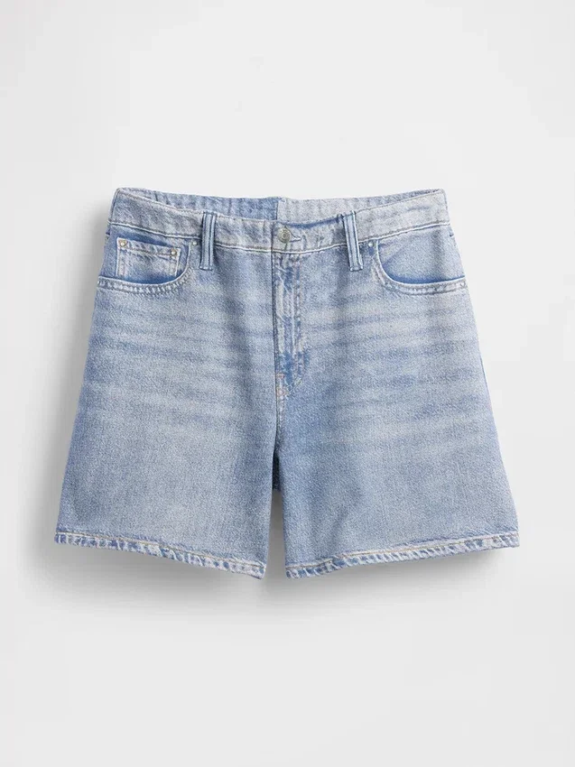 Korte broeken met print en middelhoge taille