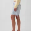 Korte broeken van denim met middelhoge taille en losse pasvorm