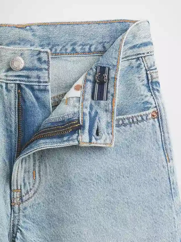 Korte broeken voor kinderen met middelhoge taille en lang model