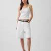 Korte cami met pointelle-patroon