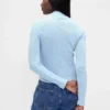 Korte coltrui met pointelle-rib