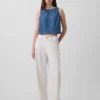 Korte denim tanktop