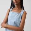 Korte denim tanktop