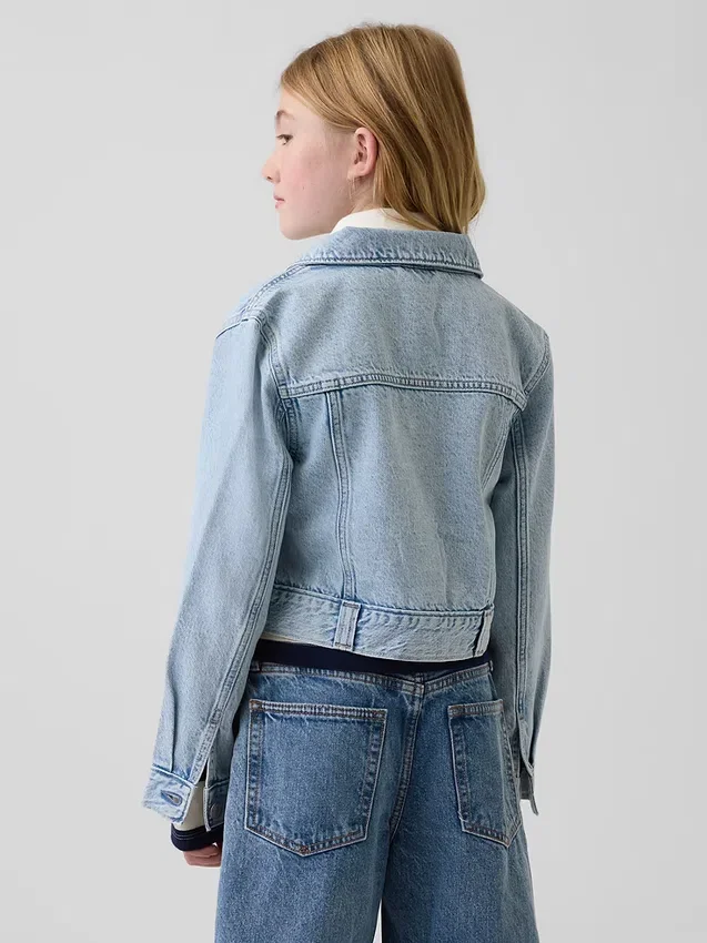 Korte denimjas voor kinderen
