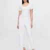Korte pyjama-broek met pointelle-patroon